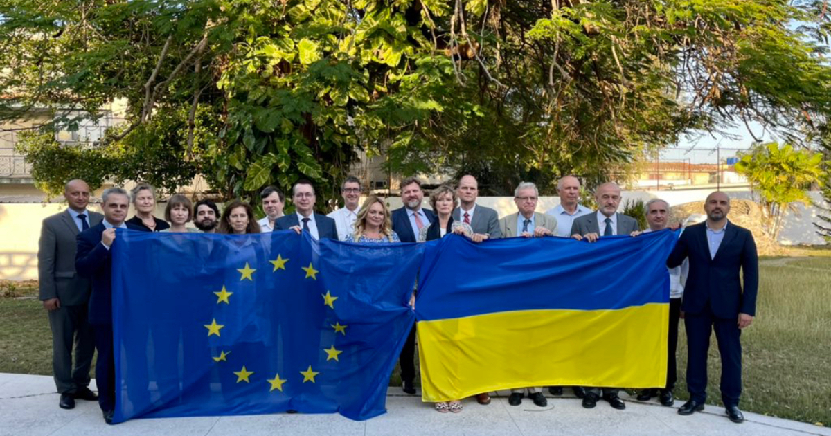 Funcionarios europeos se solidarizan con Ucrania © Twitter Embajada de Ucrania en La Habana