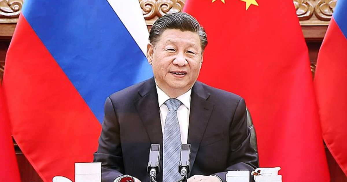 Xi Jinping en videoconferencia con Vladimir Putin en 2021 © Wikimedia Commons