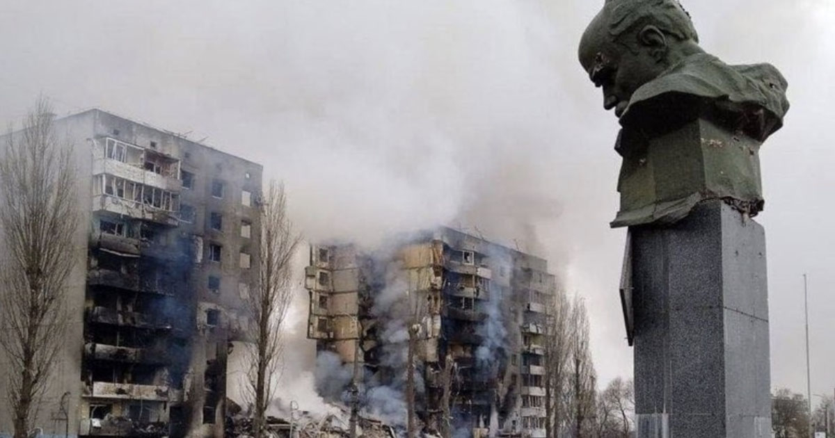 Estragos de la guerra en Ucrania © Twitter / @StratcomCentre