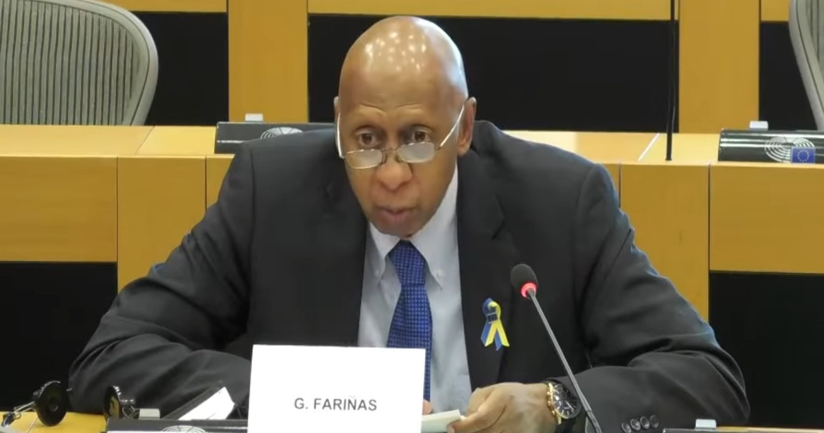 Guillermo Fariñas en Parlamento Europeo © Captura Facebook/ Observatorio Cubano de Derechos Humanos