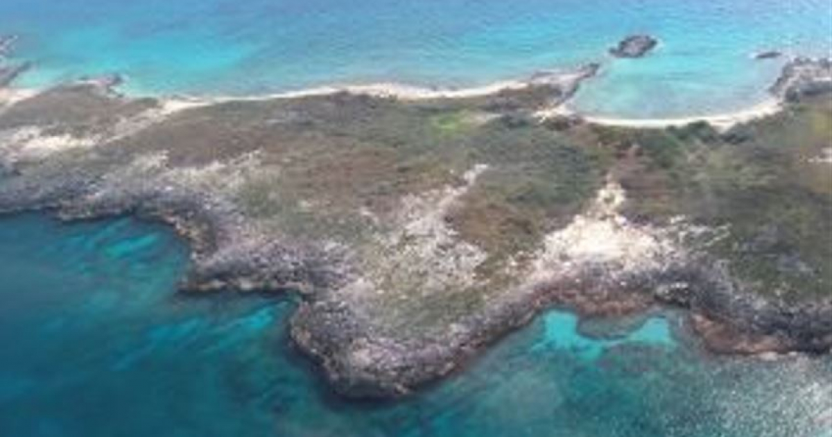 Anguilla Cay, Bahamas, lugar de frecuentes naufragios de balseros cubanos. © USCG