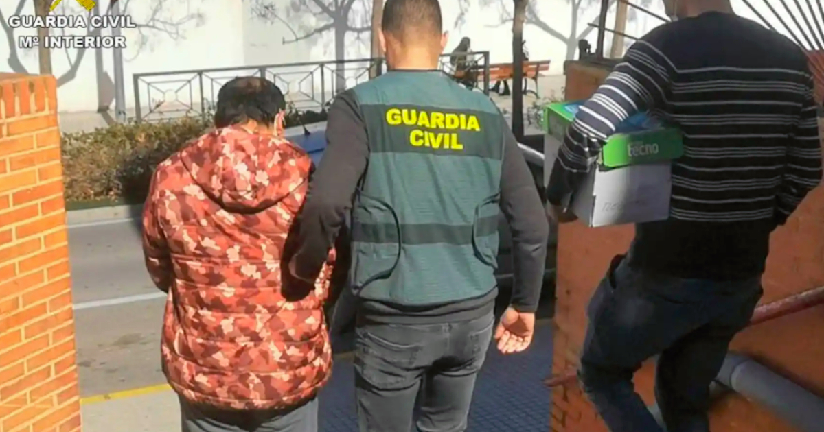 Cubano detenido en Alicante © Guardia Civil
