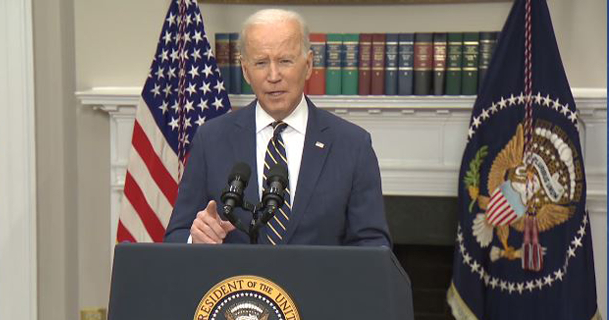 El presidente Joe Biden durante su intervención este viernes en la Casa Blanca. © Captura de video/CiberCuba