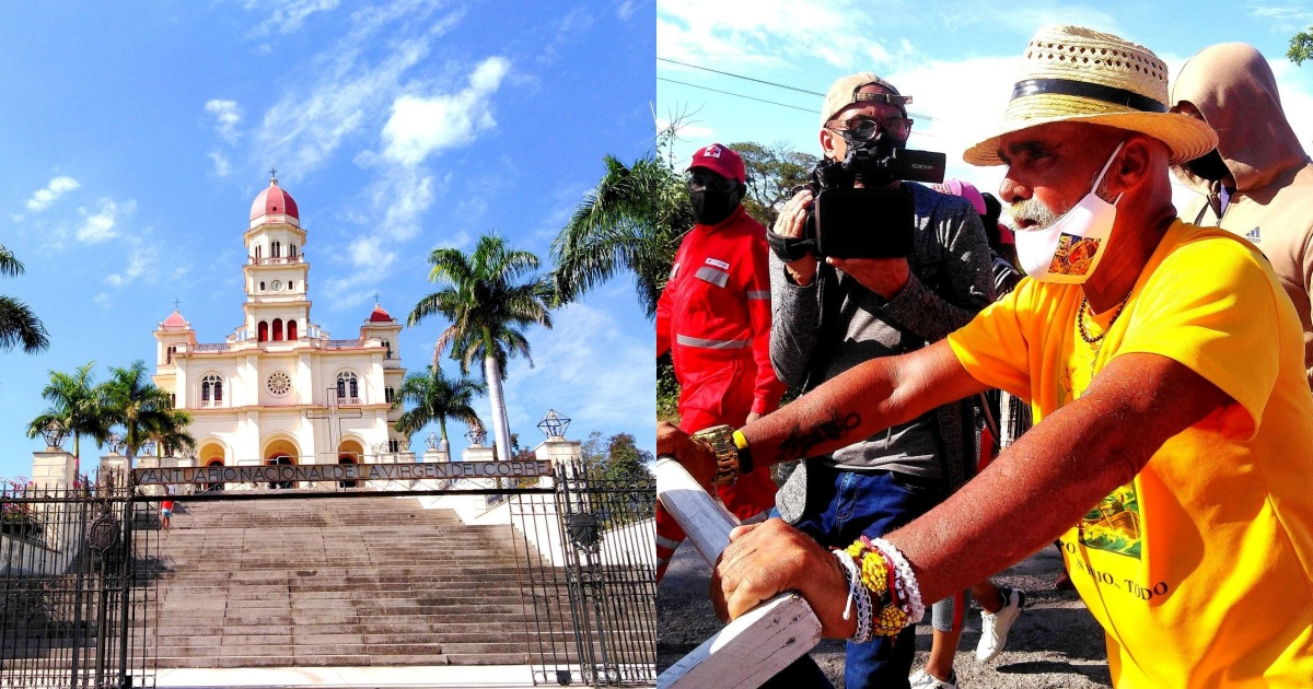 Pagador de Promesas cubano llega al Santuario de El Cobre © Facebook/Eddi de la Pera