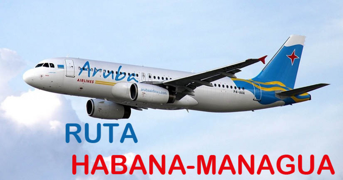 Anuncio de vuelo directo entre Cuba y Nicaragua (imagen referencial) © Aruba Airlines