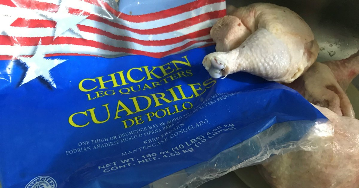 Pollo estadounidense vendido en Cuba © CiberCuba