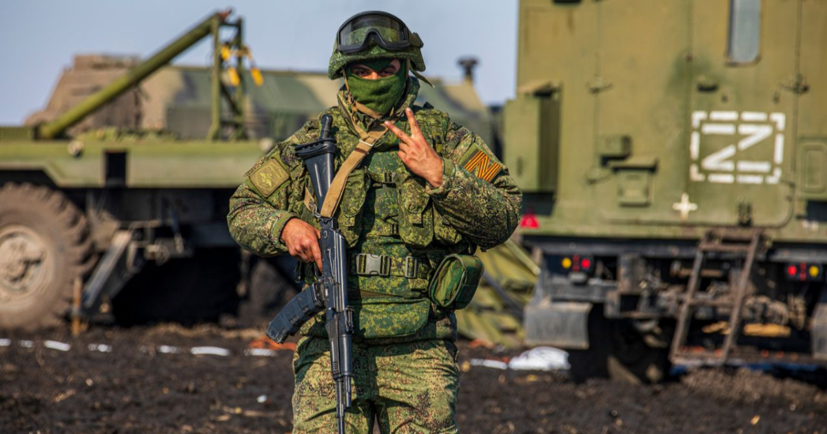 Soldado ruso en Ucrania © Twitter / Ministerio de Defensa de Rusia