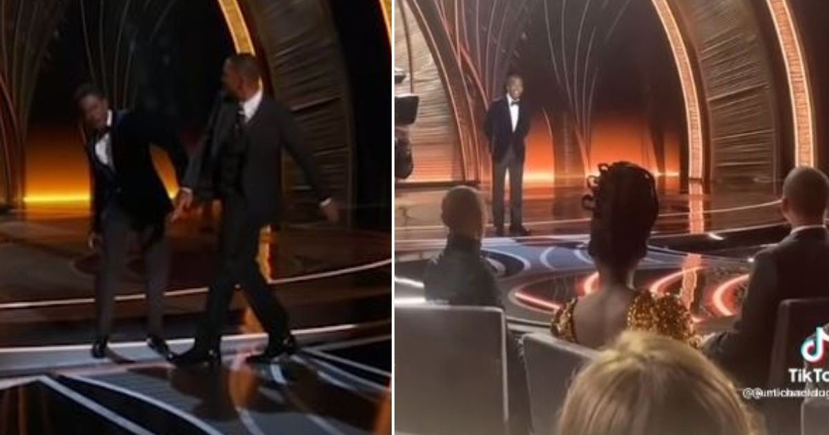 Will Smith abofetea a Chris Rock en los Oscar 2022 © Redes sociales