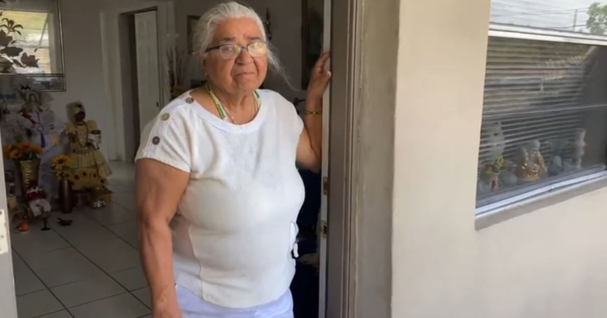 María González, anciana cubana en Miami © Facebook / Leana Astorga