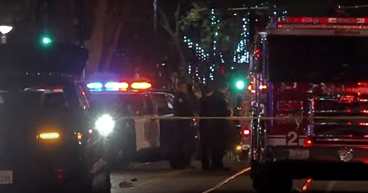 Despliegue policial en Sacramento, California © Captura de pantalla