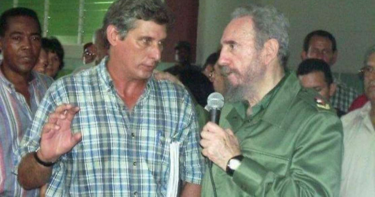 Miguel Díaz-Canel Bermúdez y Fidel Castro © Miguel Díaz-Canel Bermúdez / Twitter