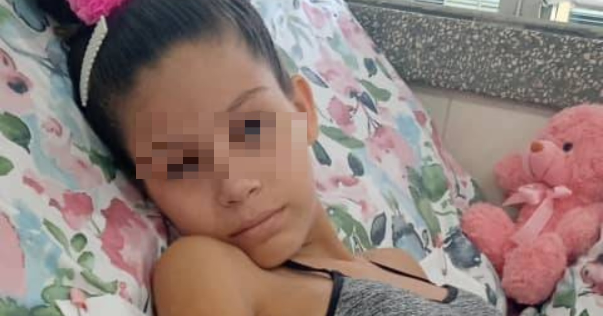 Niña de 11 años ingresada en Holguín © Facebook/Yamila Espinosa Rondón