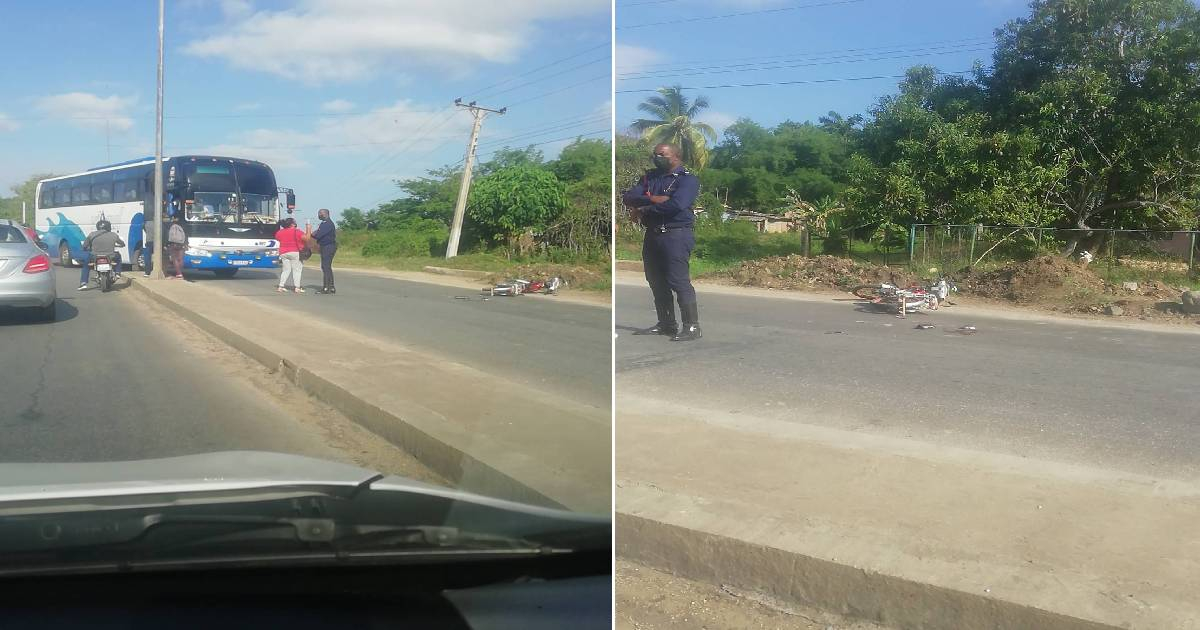 Accidente de tránsito en Bayamo © Collage Facebook / Yadieski Peña