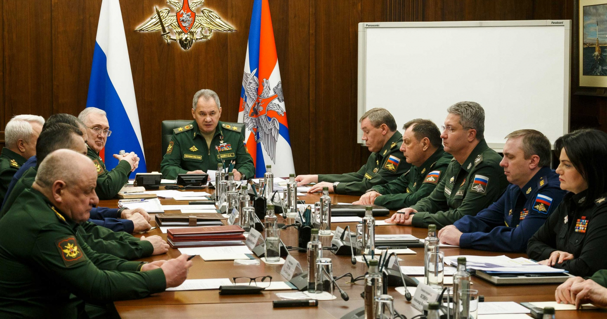Reunión en el Ministerio de Defensa de Rusia (Imagen de referencia) © Facebook/ Минобороны России