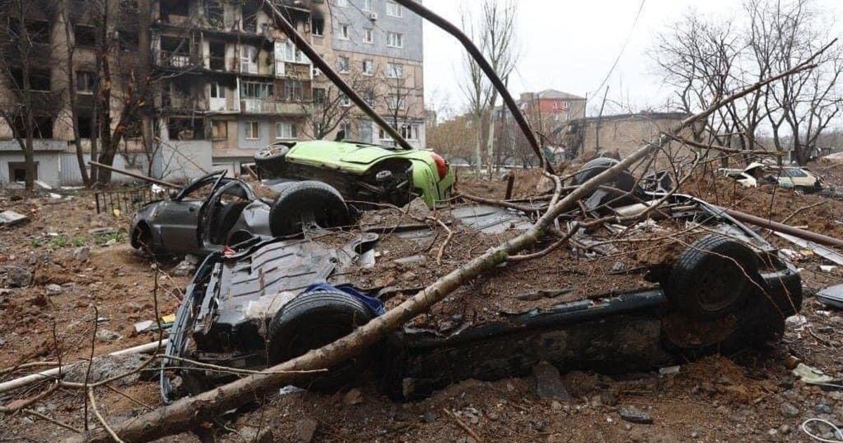 Imagen de Mariúpol tras bombardeo y asedio ruso © Twitter / @DefenceU