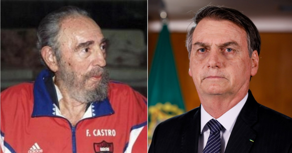 Fidel Castro y Jair Bolsonaro © Granma y Flickr / Palácio do Planalto