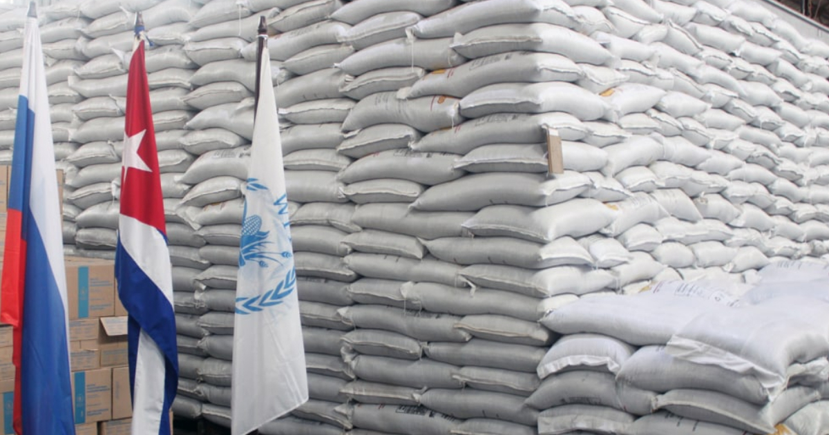 Donación de harina de trigo en 2021 (Imagen referencial) © Embajada de Rusia en Cuba 