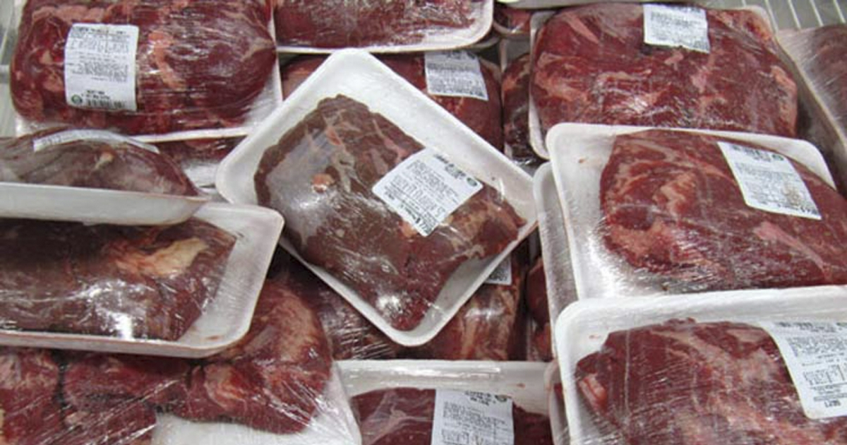 Carne de res importada por Cuba (imagen de referencia) © Prensa Latina 