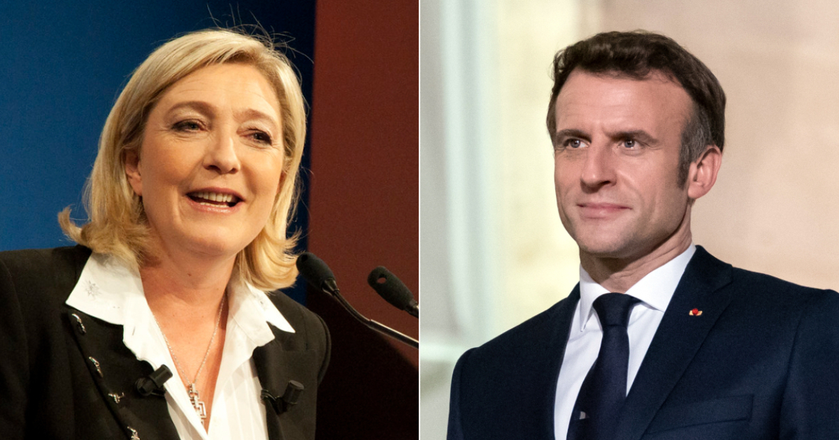 Twitter/ Marine Le Pen - Facebook/ Emmanuel Macron