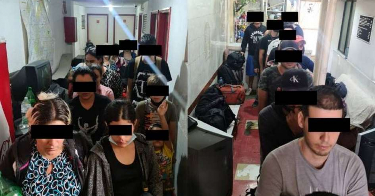 Migrantes cubanos detenidos en un hotel de México © DSPM