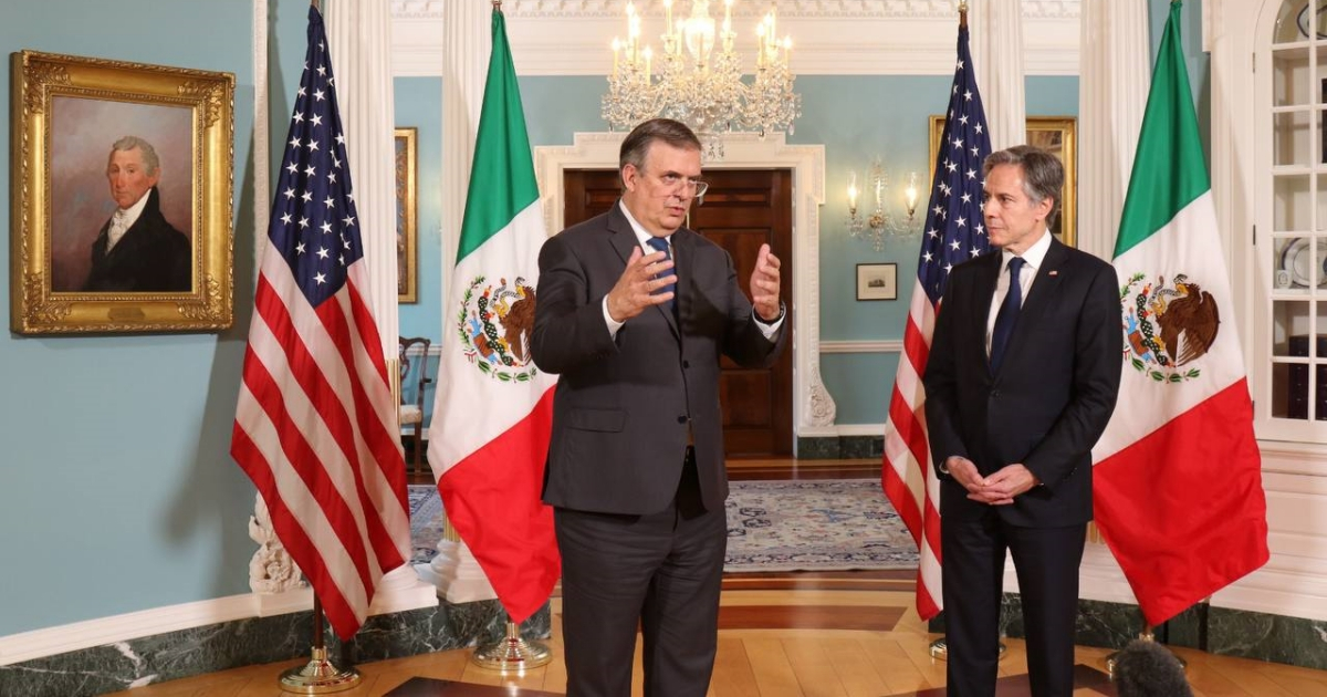 Cancilleres de México y EE.UU. © Twitter / Marcelo Ebrard C.