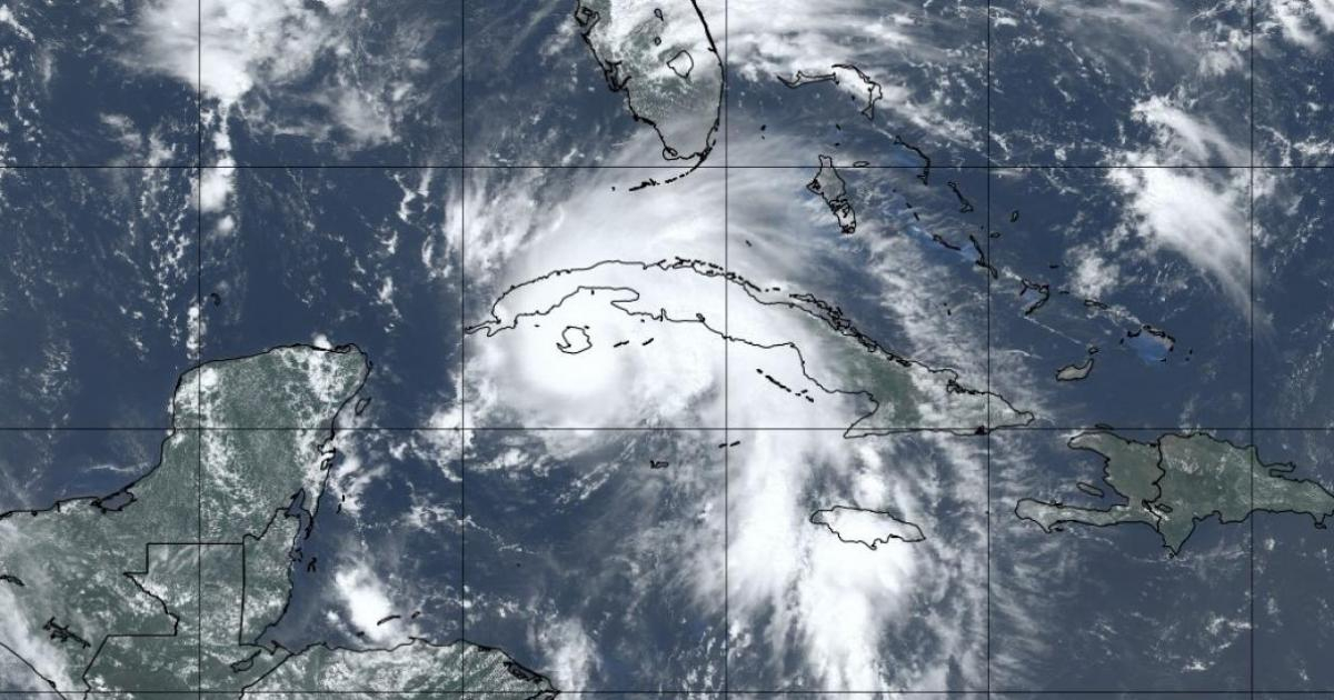 Huracán Ida sobre Cuba (imagen de referencia) © INSMET