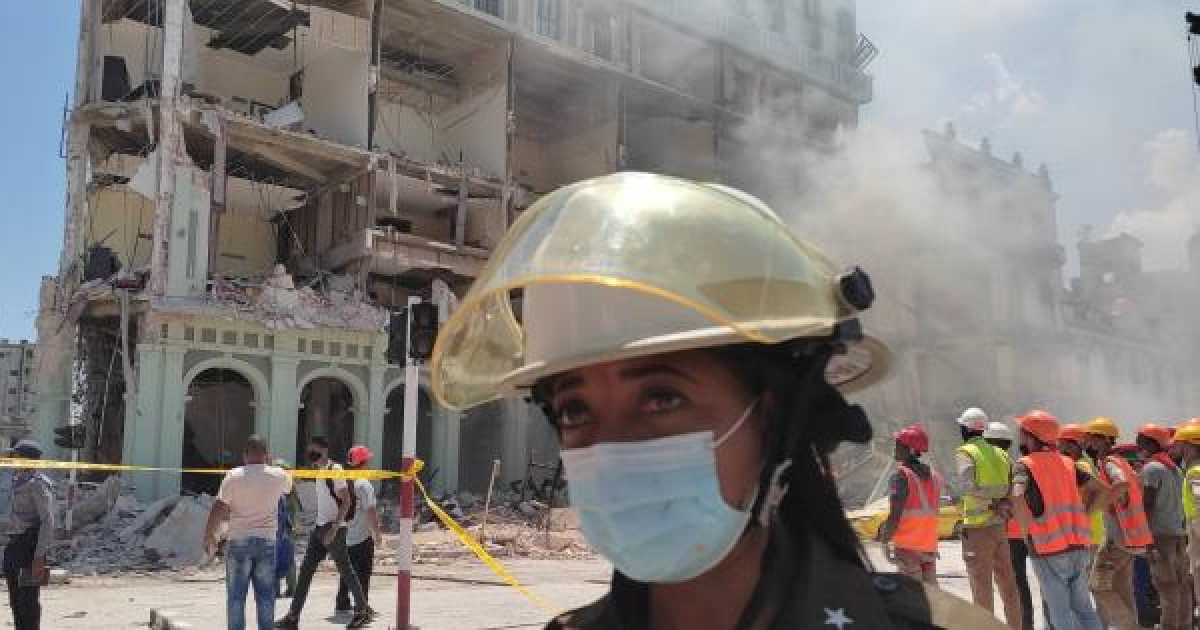 Hotel Saratoga destruido por una explosión de gas © Ricardo López Hevia / Granma