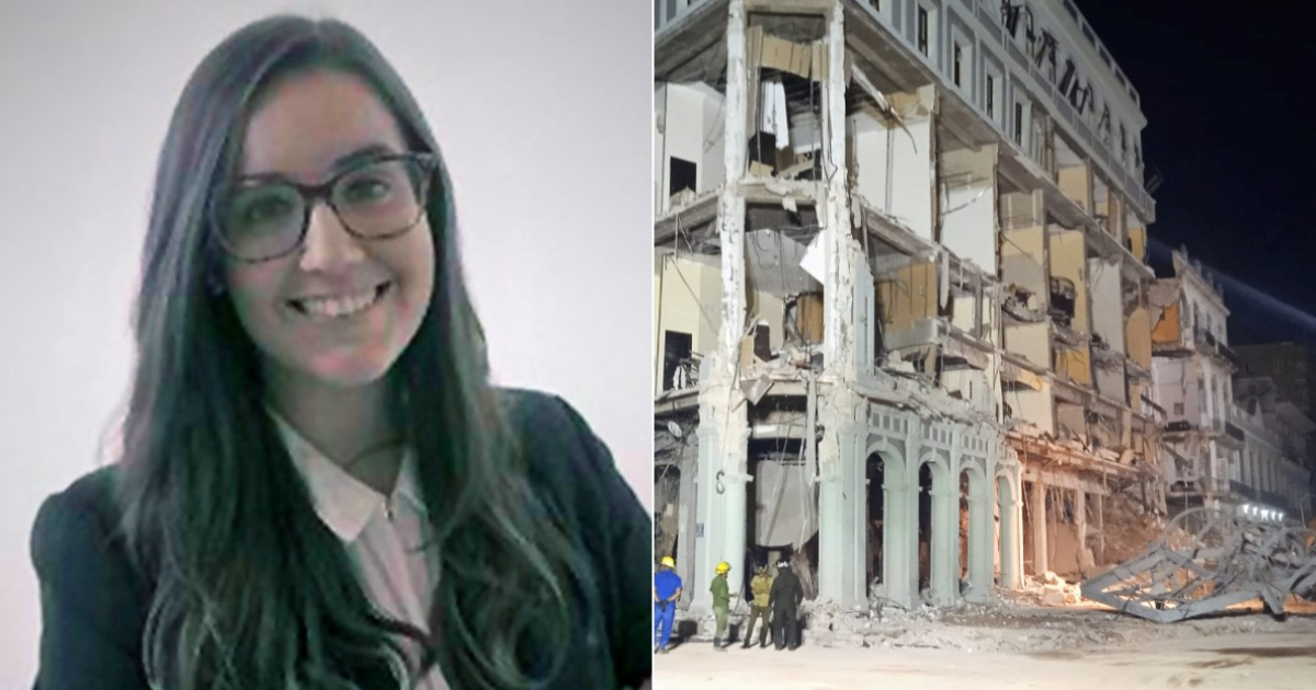 Cristina López-Cerón y Hotel Saratoga tras la explosión © Telecinco y Dairon Rhc / Facebook