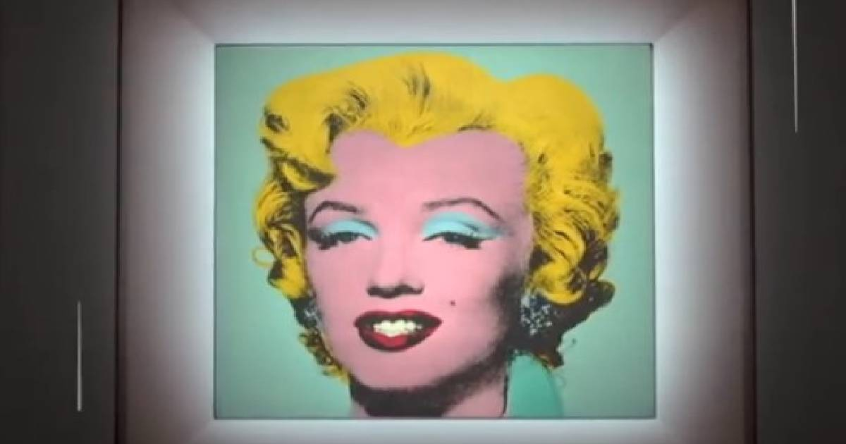 Shot Sage Blue Marilyn, pintura del artista Andy Warhol © Captura de pantalla / YouTube Christie's