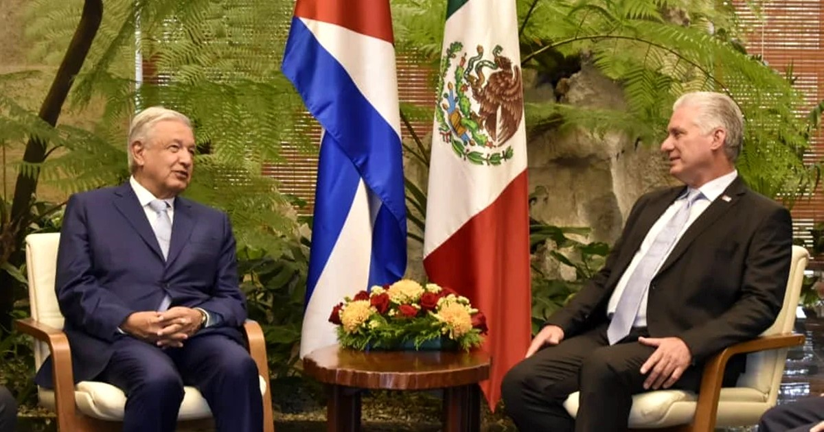 AMLO y Díaz-Canel © Presidencia de Cuba
