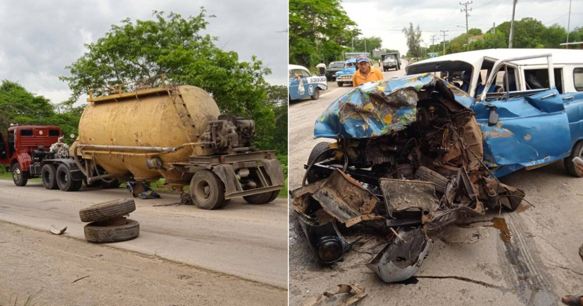 Accidente en Cuba © Facebook Accidentes de Buses y Camiones