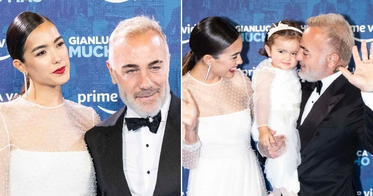 Gianluca Vacchi y Sharon Fonseca con su hija Blu Jerusalema © Instagram / Sharon Fonseca