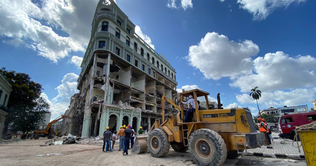 Hotel Saratoga tras la explosión © Cubadebate / Dineral García
