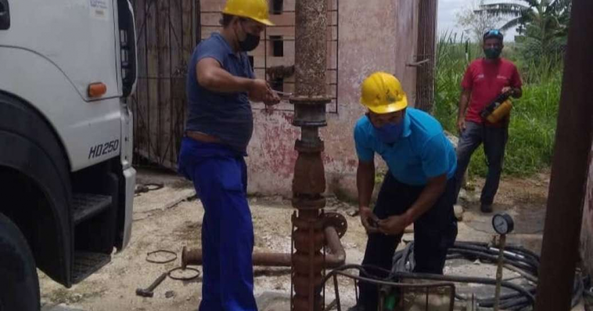 Trabajadores de la Empresa Aguas de La Habana © Aguas de La Habana / Facebook