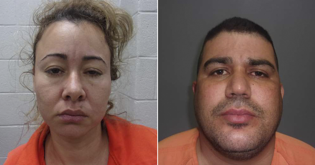 Los acusados Yunior Marín Castaneda y Elenis Fernández Rodríguez © Facebook / Vernon Parish Sheriff Dept