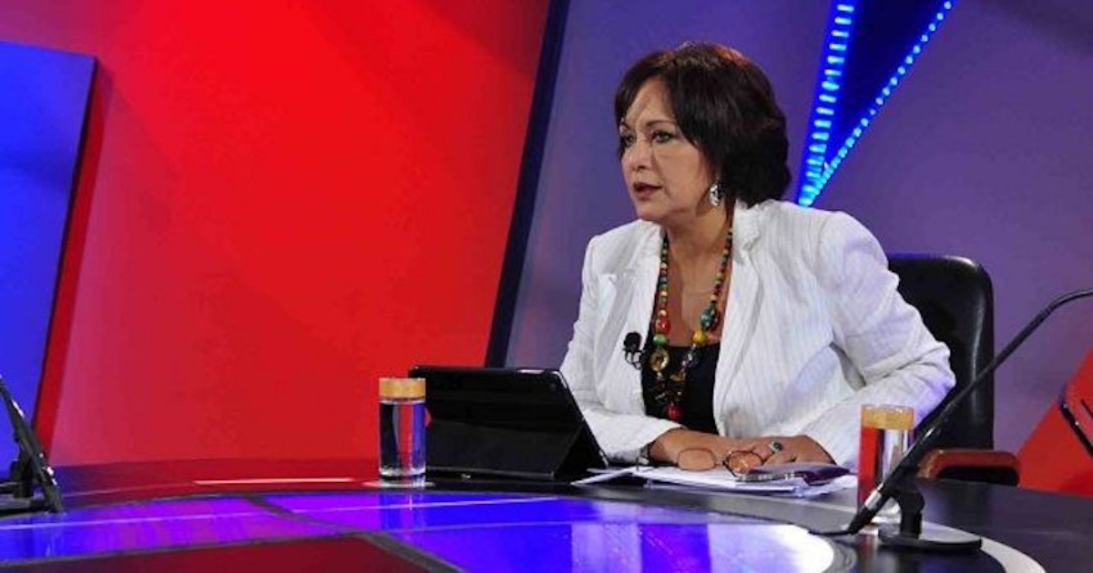 Arleen Rodríguez Derivet, periodista oficialista cubana © Captura de pantalla
