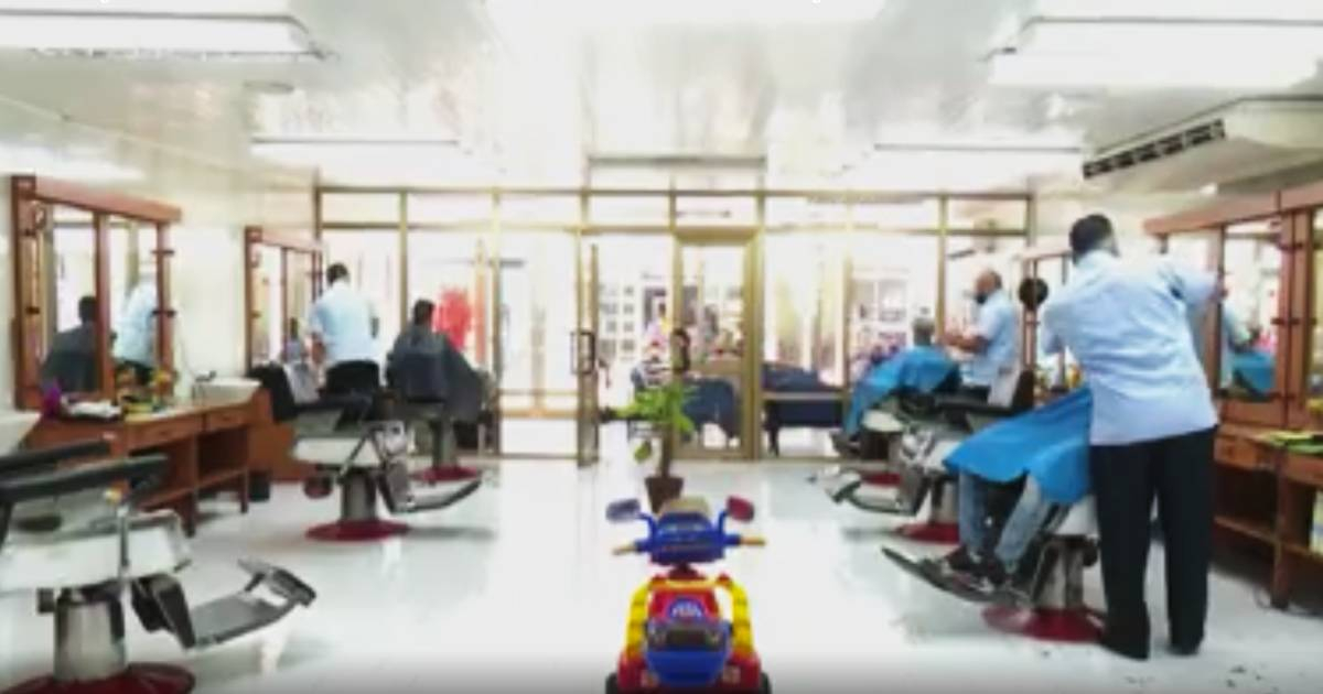 Barbería estatal © Captura de video / TV Granma 
