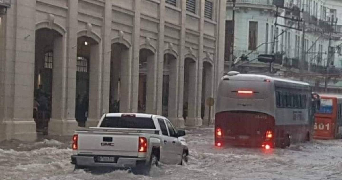 Inundaciones en La Habana, Cuba © Facebook 