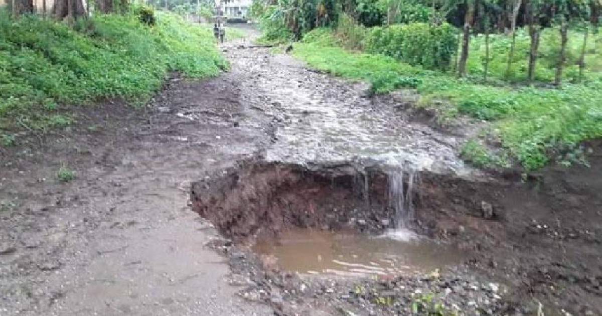 Daños en las vías rurales por las lluvias © Escambray