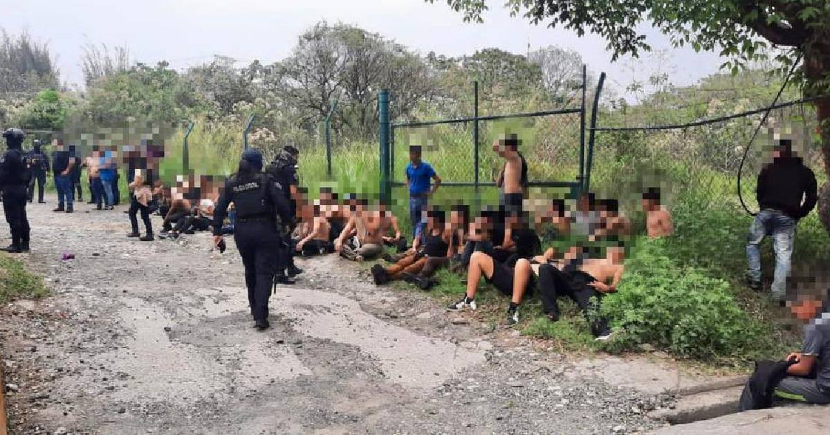 Migrantes cubanos detenidos en México en mayo © SSP Veracruz en Twitter