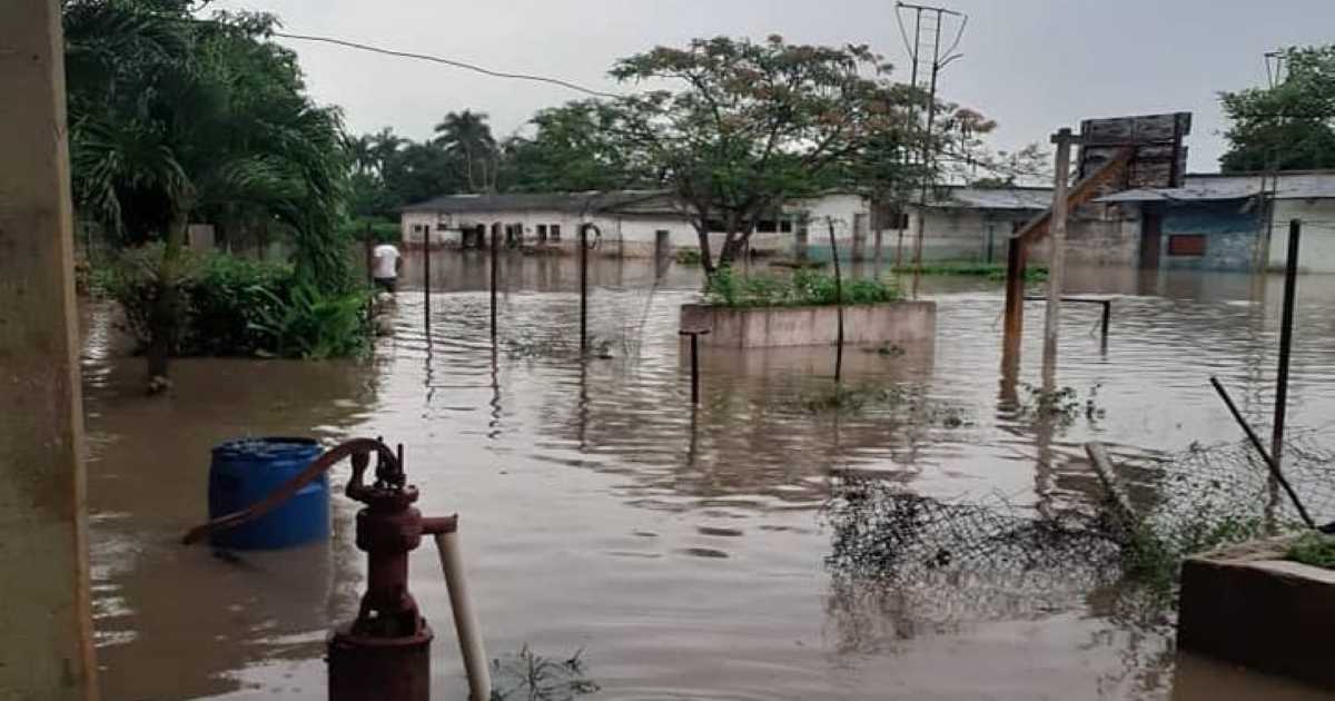 Comunidad de Matanzas inundada por las lluvias © Facebook/Periódico Girón