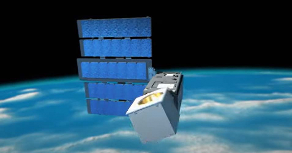 Imagen digital de un satélite CubeSat © Captura de video YouTube / NASA