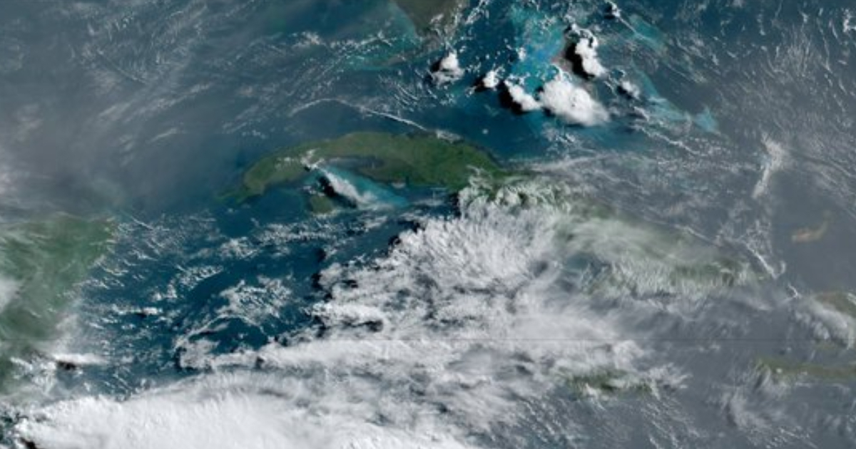 Imagen satelital de Cuba © Twitter/ Centro de Pronósticos del INSMET