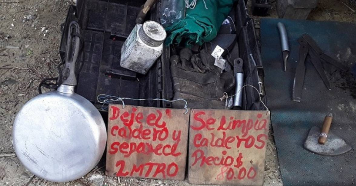 Limpiador de calderos en Cienfuegos © Magalys Chaviano Álvarez, 5 de Septiembre
