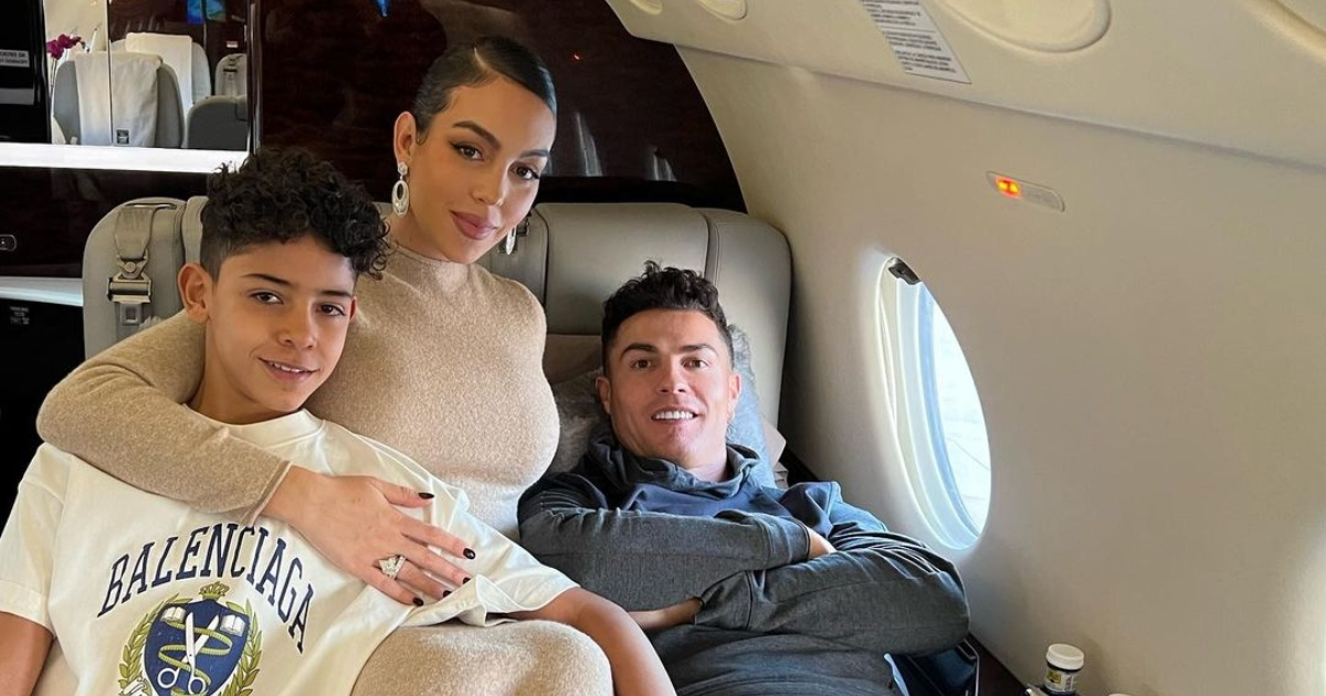 Cristiano Ronaldo, su esposa Georgina Rodríguez y su hijo mayor Cristiano Jr. © Instagram / Georgina Rodríguez
