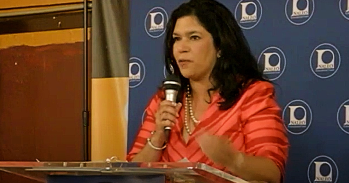 La cubanoamericana Lubby Navarro (2018) © Captura de video YouTube / Radio Televisión Martí