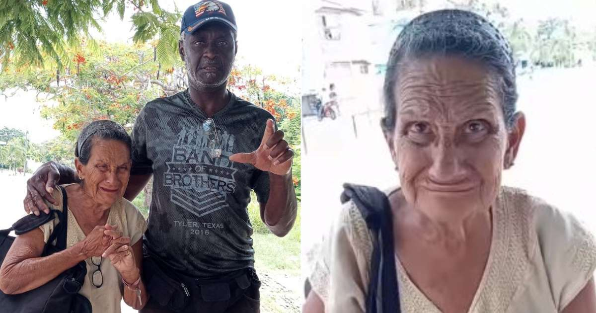 Anciana cubana y Silverio Portal © Silverio Portal / Facebook