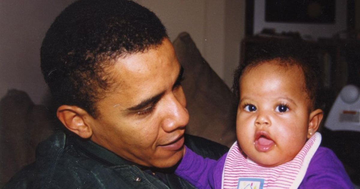 Barack Obama con su hija Malia de pequeña © Instagram / Barack Obama