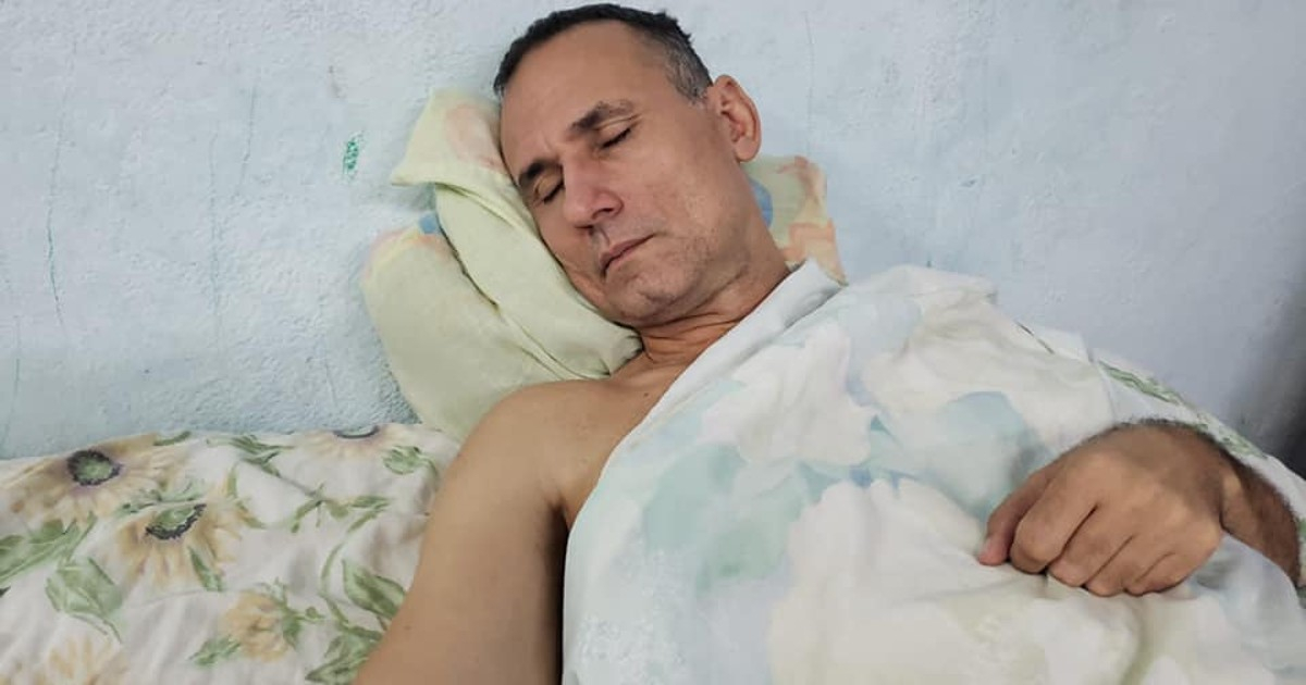 José Daniel Ferrer en huelga de hambre en marzo de 2021 (imagen de archivo) © Facebook / UNPACU