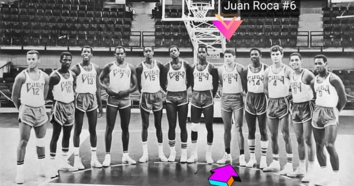 Equipo de baloncesto cubano, bronce en Juegos Olímpicos de Munich 1982 © Facebook/ Alejandro Lazaro Ortiz Herrera 